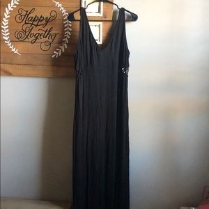 Black open sides maxi dress